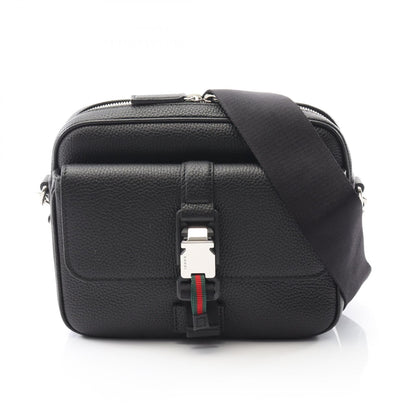 Gucci Web Stripe Leather Shoulder Bag
