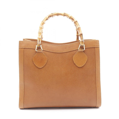 Gucci Bamboo Leather Tote Bag