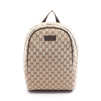 Gucci 449906 KY9NN Canvas Leather Backpack