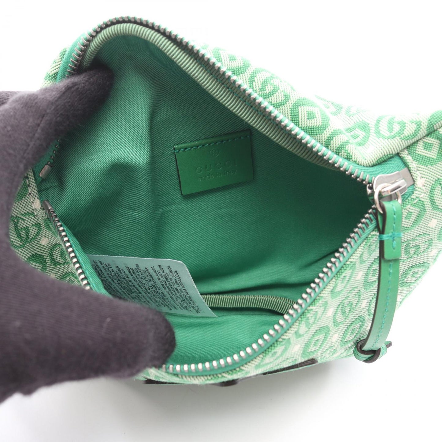 Gucci Star Childrens Canvas Leather Waist Bag