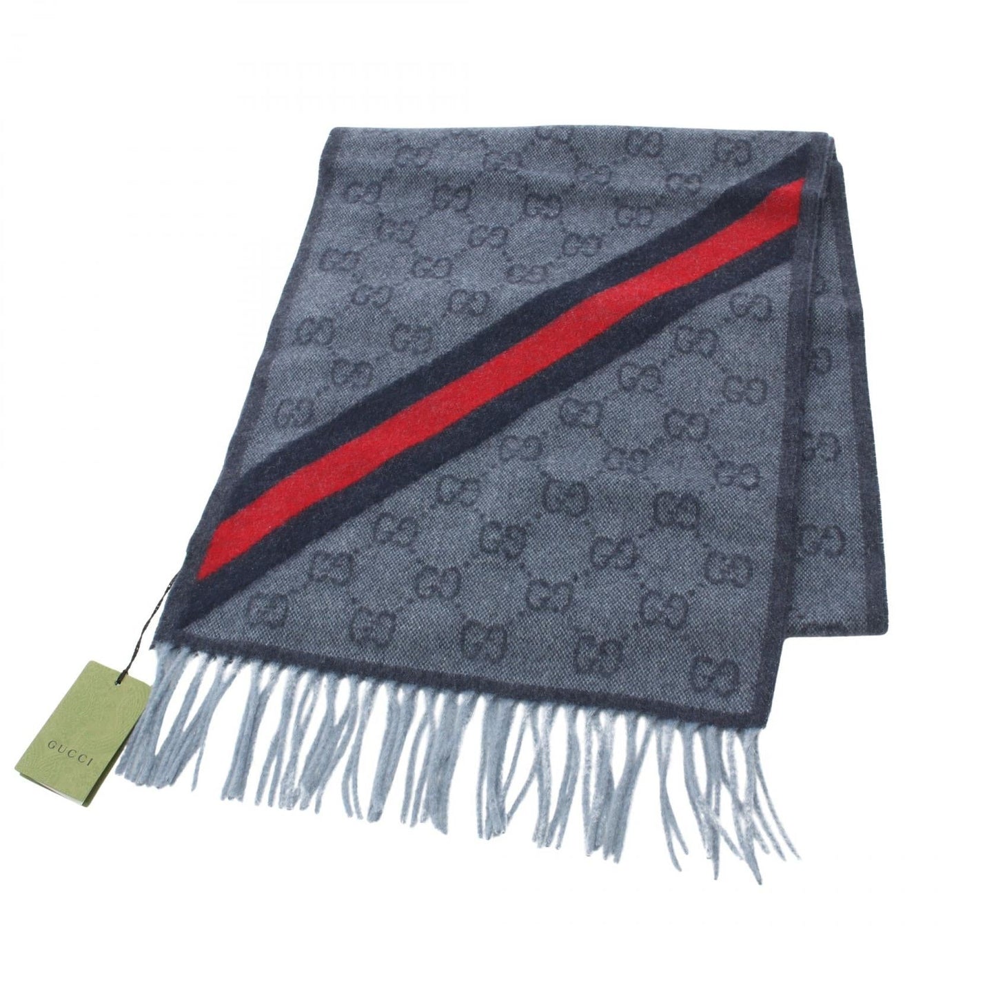 Gucci GG Pattern Wool Scarf