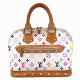 Louis Vuitton Alma Monogram Bronne Handbag PVC White