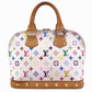Louis Vuitton Alma Monogram Bronne Handbag PVC White