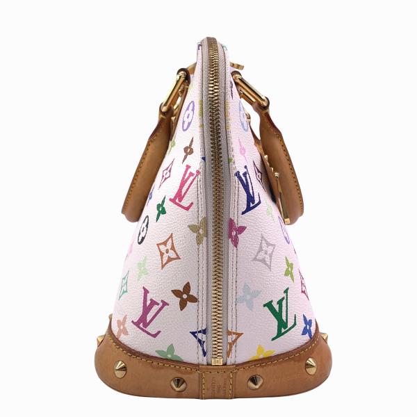 Louis Vuitton Alma Monogram Bronne Handbag PVC White