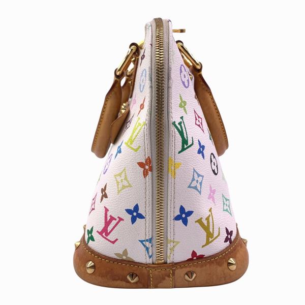 Louis Vuitton Alma Monogram Bronne Handbag PVC White