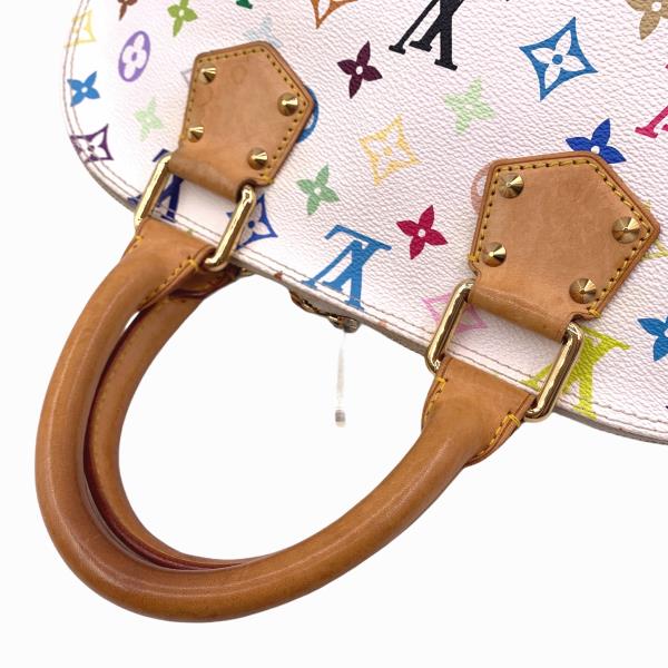 Louis Vuitton Alma Monogram Bronne Handbag PVC White