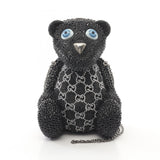 Gucci GG Teddy Bear Swarovski Shoulder Bag