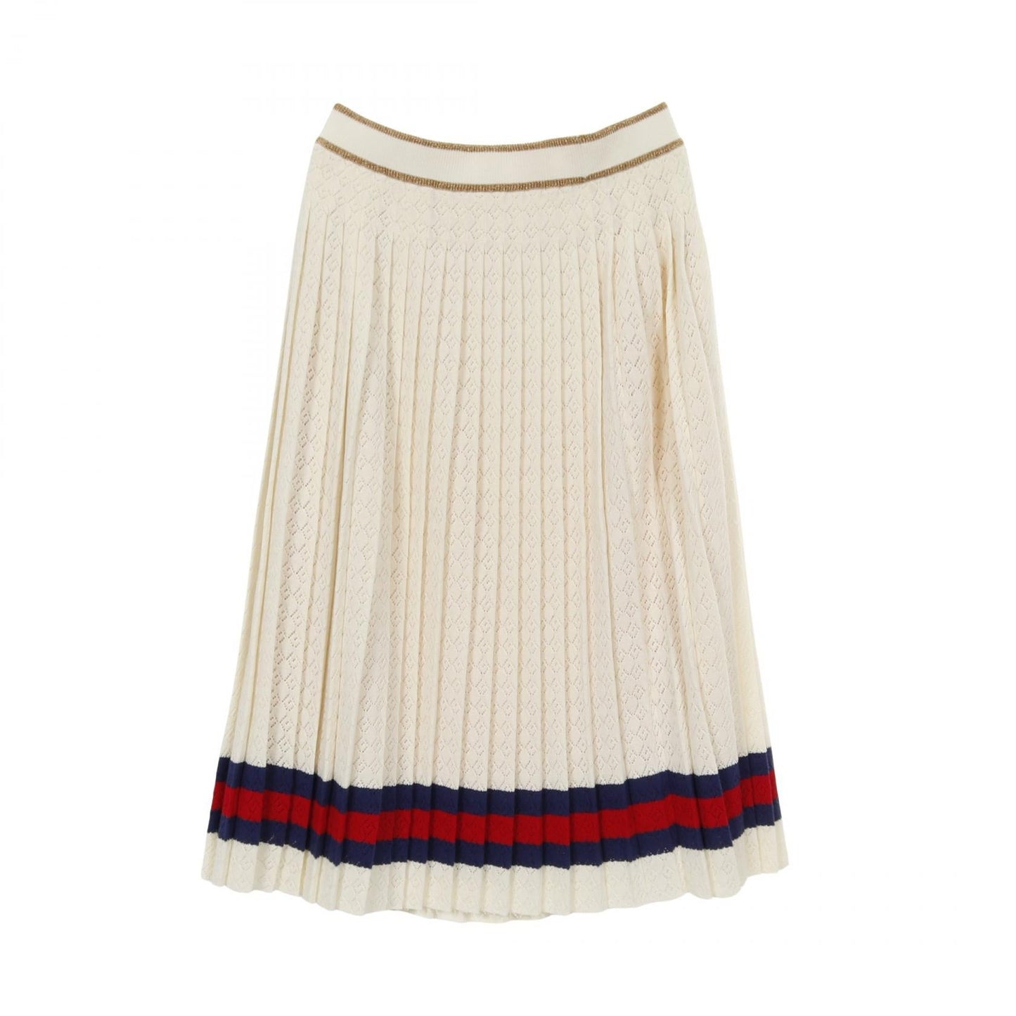 Gucci Web Stripe G Rhombus Cotton Knit Skirt