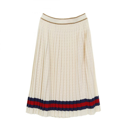 Gucci Web Stripe G Rhombus Cotton Knit Skirt