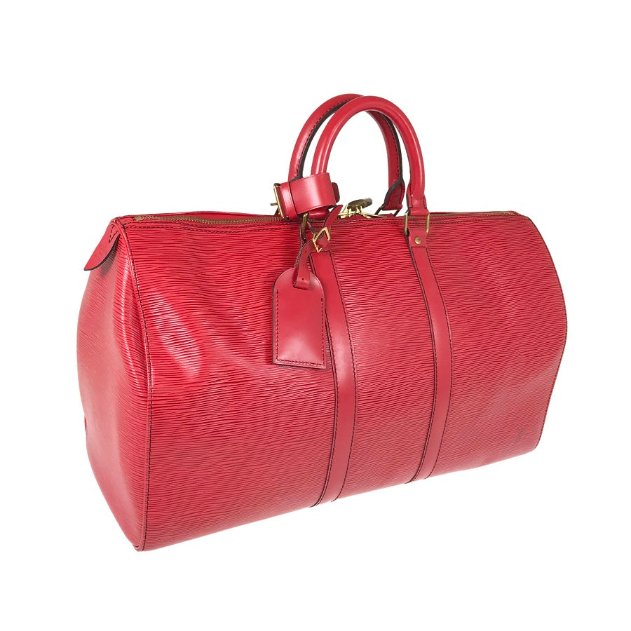 LOUIS VUITTON epi keepall 45 M42977 Boston bag