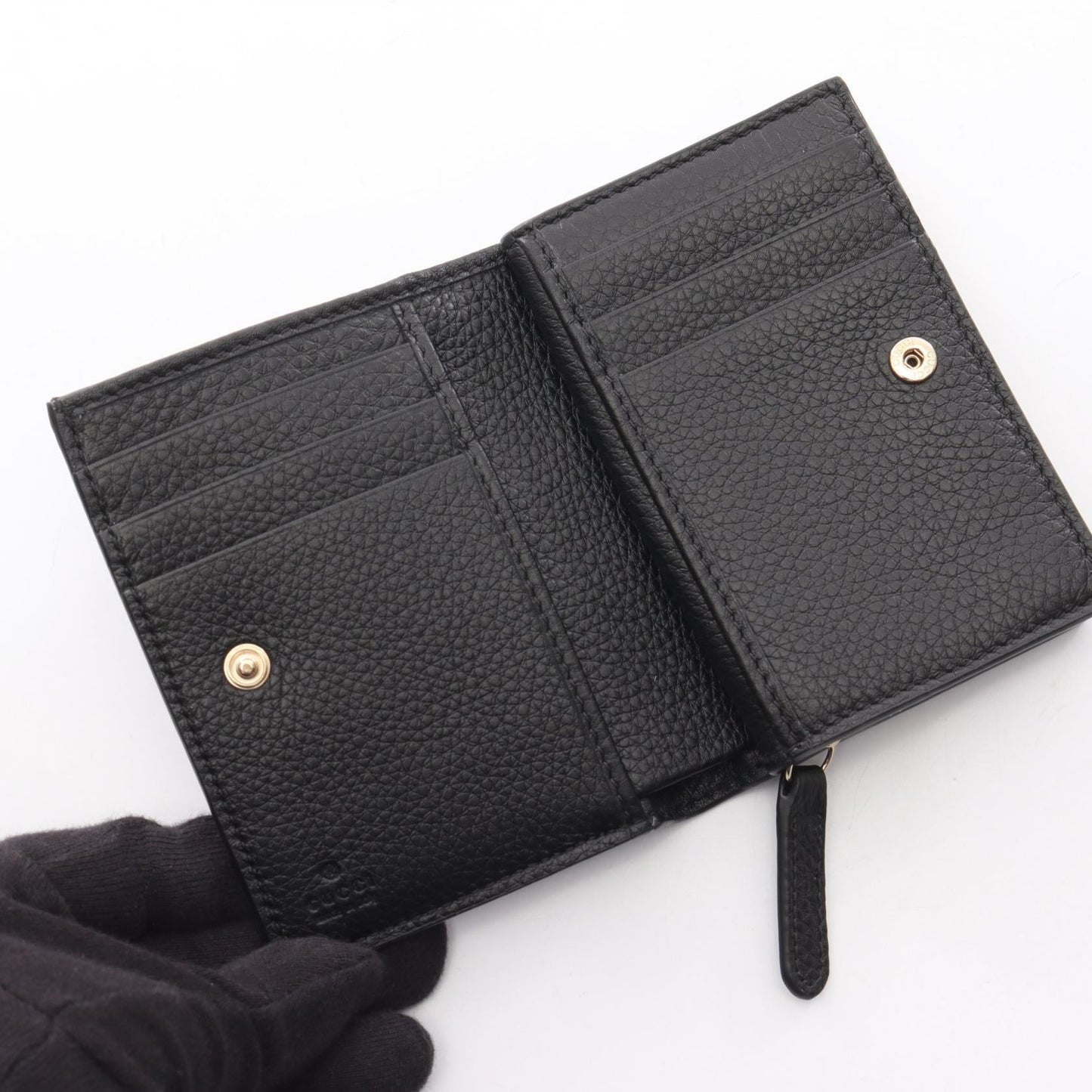 Gucci GG Emblem Leather Wallet
