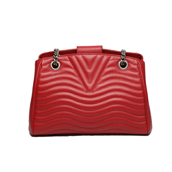 Louis Vuitton New Wave Chain Tote Shoulder Bag Red