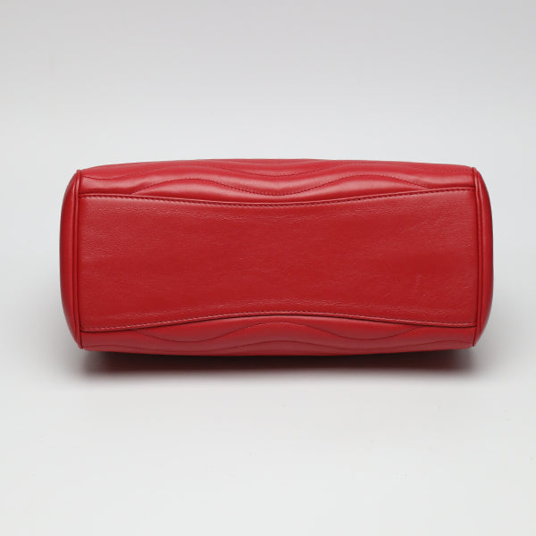 Louis Vuitton New Wave Chain Tote Shoulder Bag Red