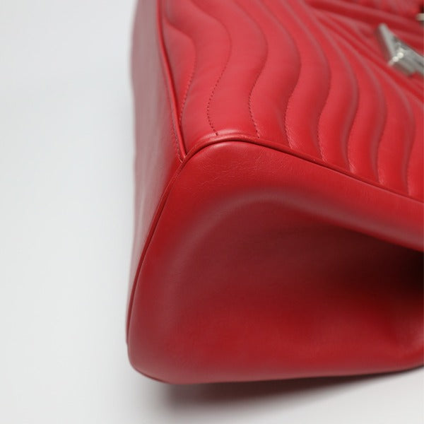 Louis Vuitton New Wave Chain Tote Shoulder Bag Red