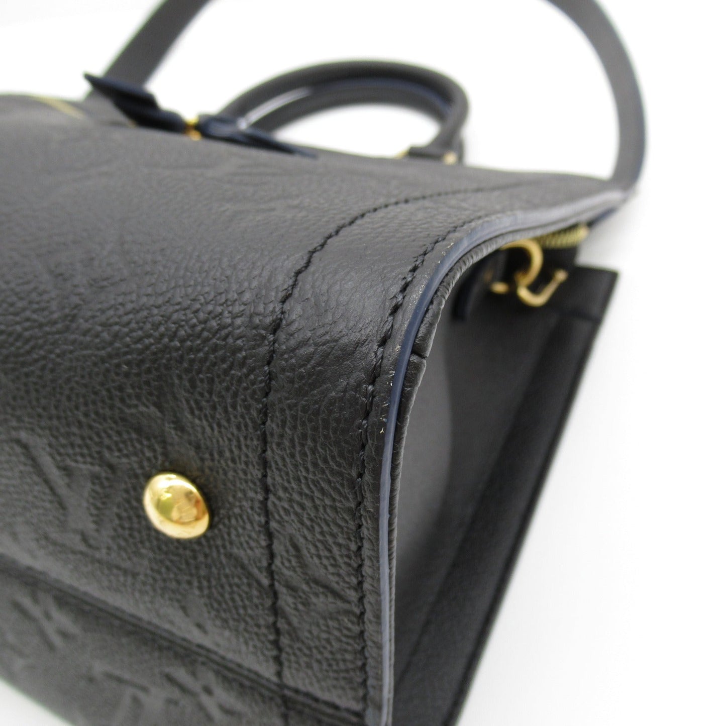 Louis Vuitton 3MM Handbag Leather Monogram Implant