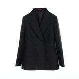 Gucci Double Breasted Wool Silk Jacket