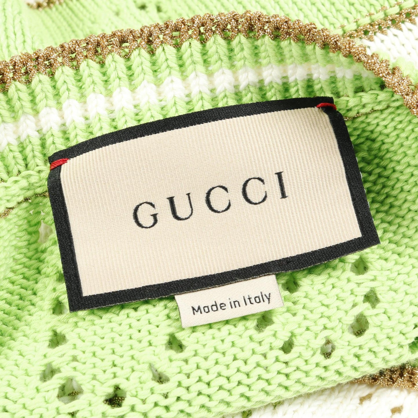 Gucci GG Stripe Cotton Knitwear