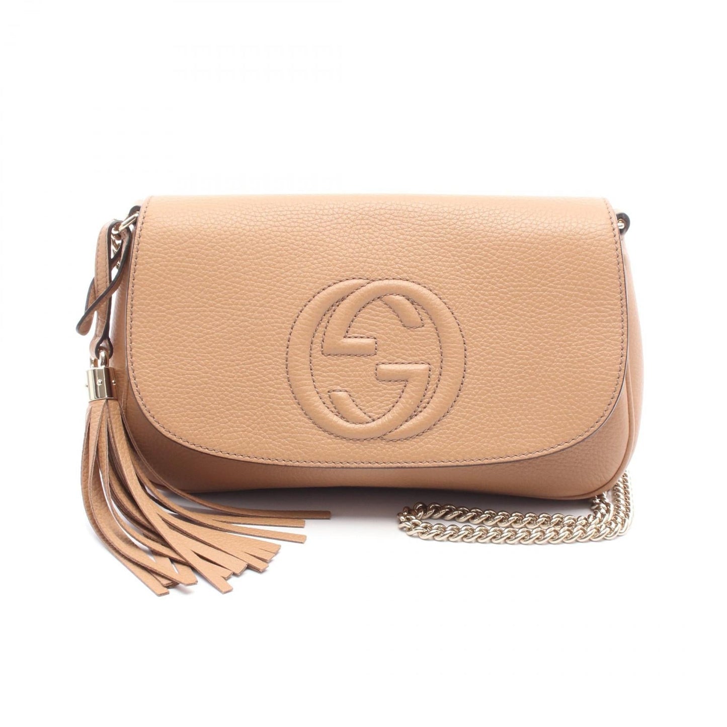 Gucci Soho Interlocking G Leather Shoulder Bag