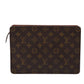 Louis Vuitton Pochette A4  Canvas Clutch Bag