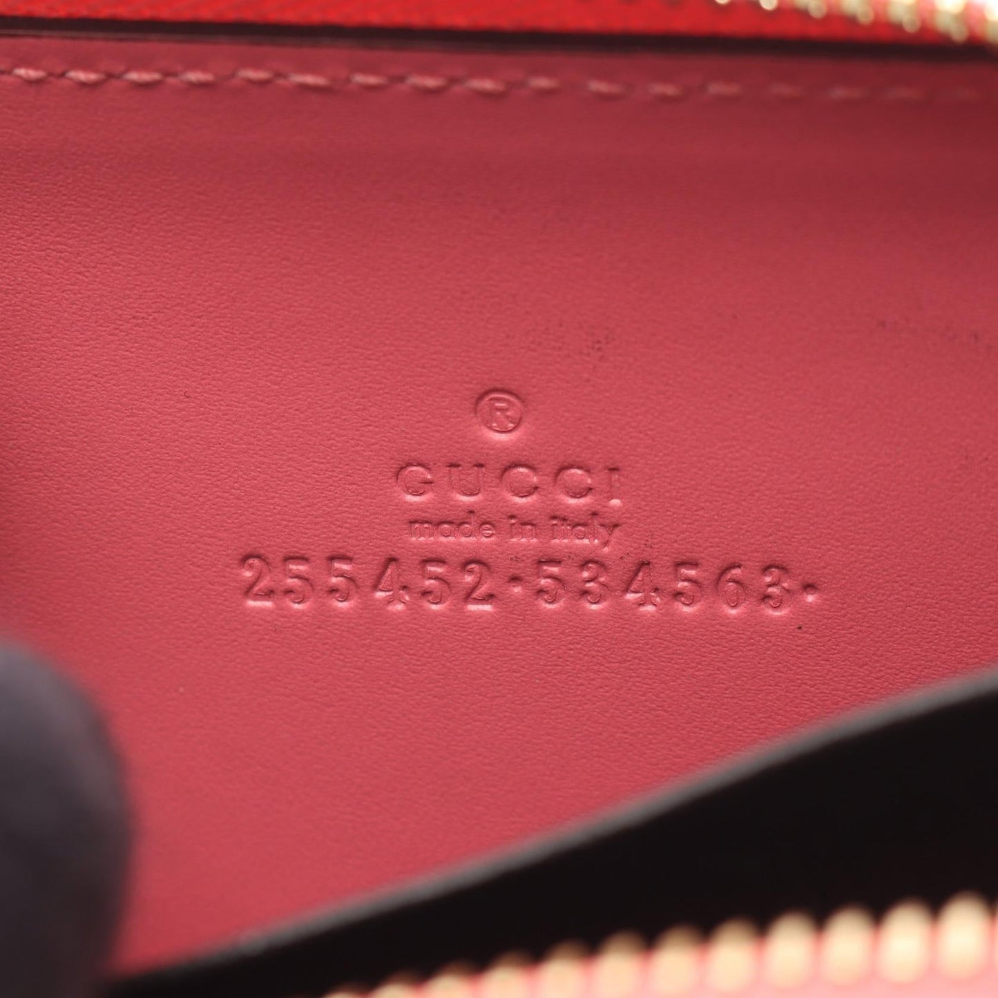 Gucci Guccissima Leather Coin Case