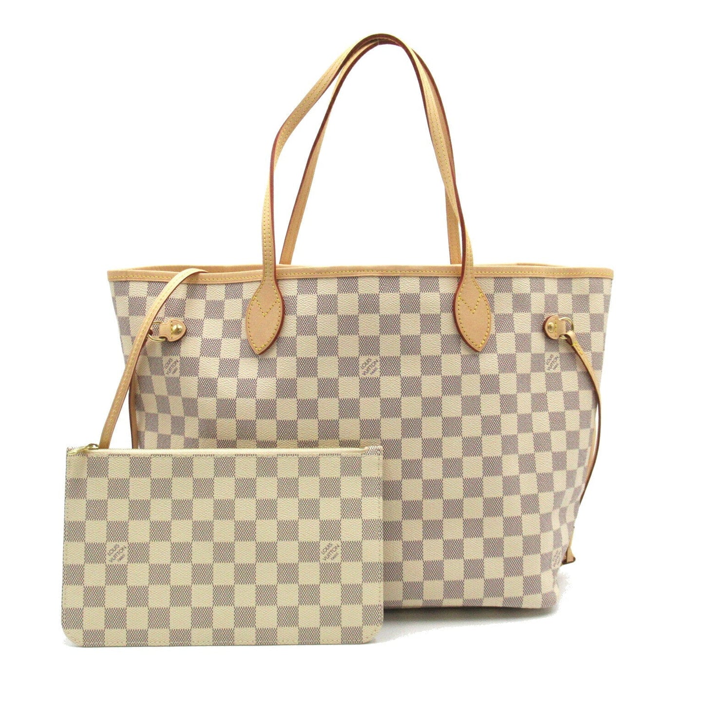 Louis Vuitton Damier Azur Neverfull MM Shoulder Bag
