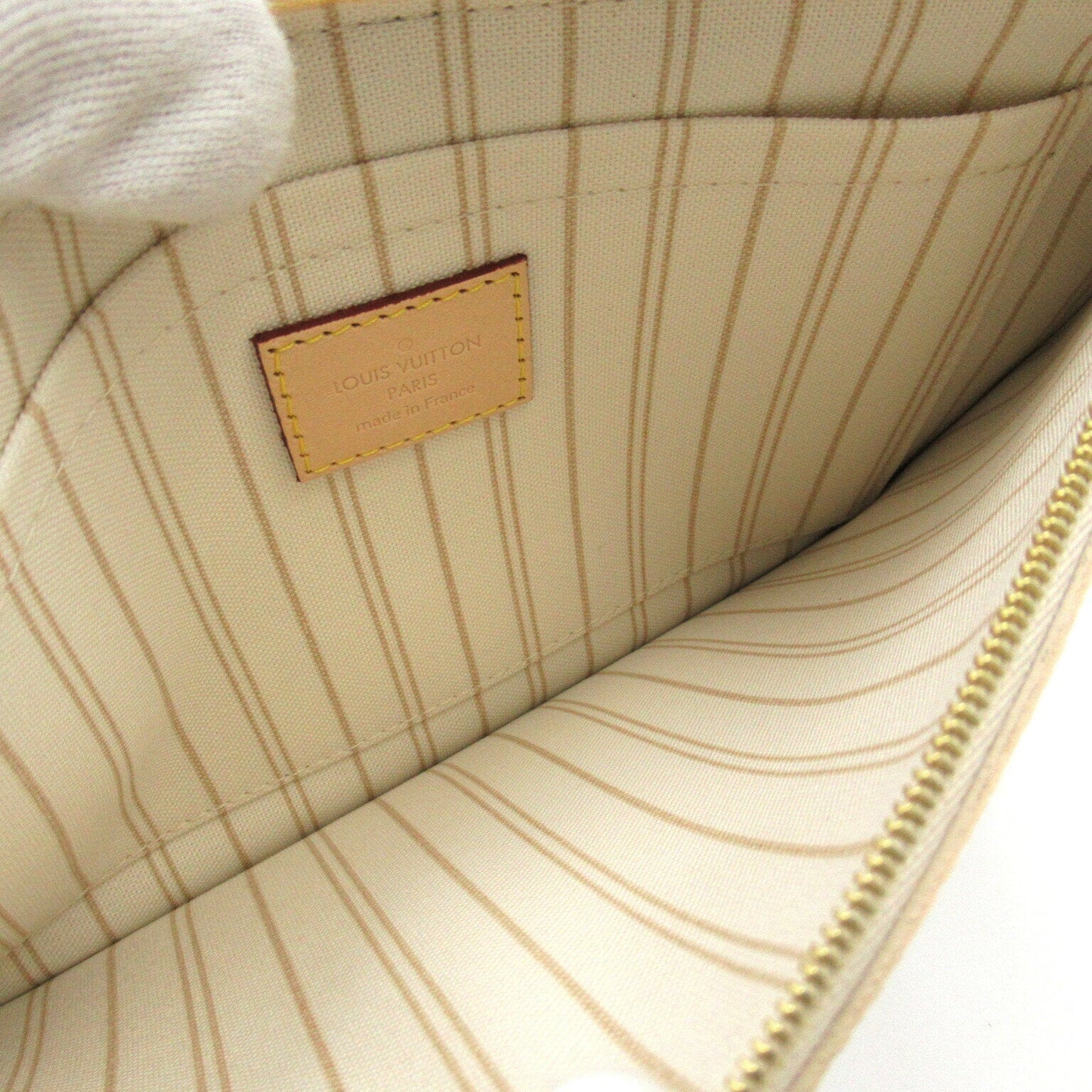 Louis Vuitton Damier Azur Neverfull MM Shoulder Bag