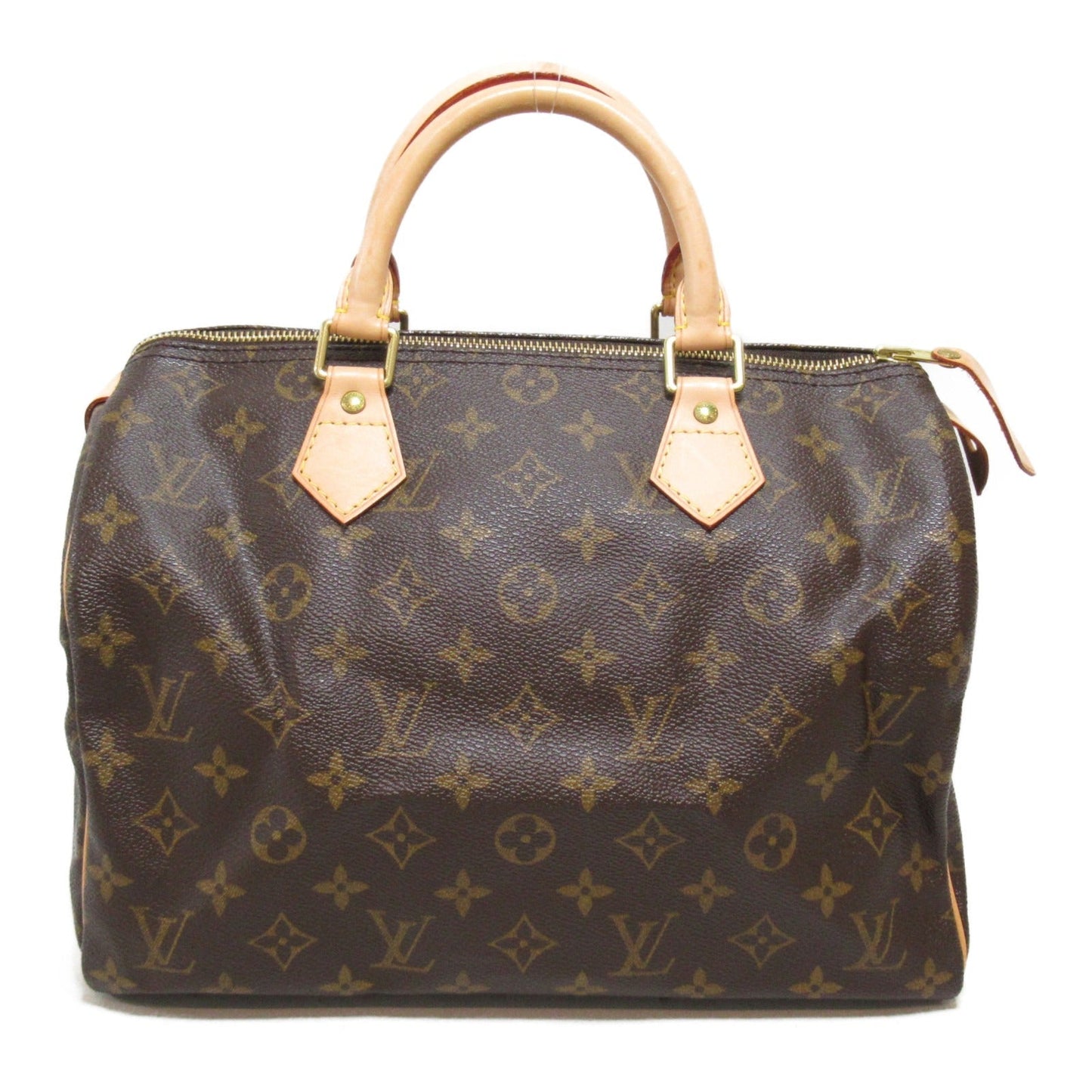 Louis Vuitton Speedy 30 Handbag PVC Coated Canvas Monogram Brown