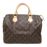 Louis Vuitton Speedy 30 Handbag PVC Coated Canvas Monogram Brown