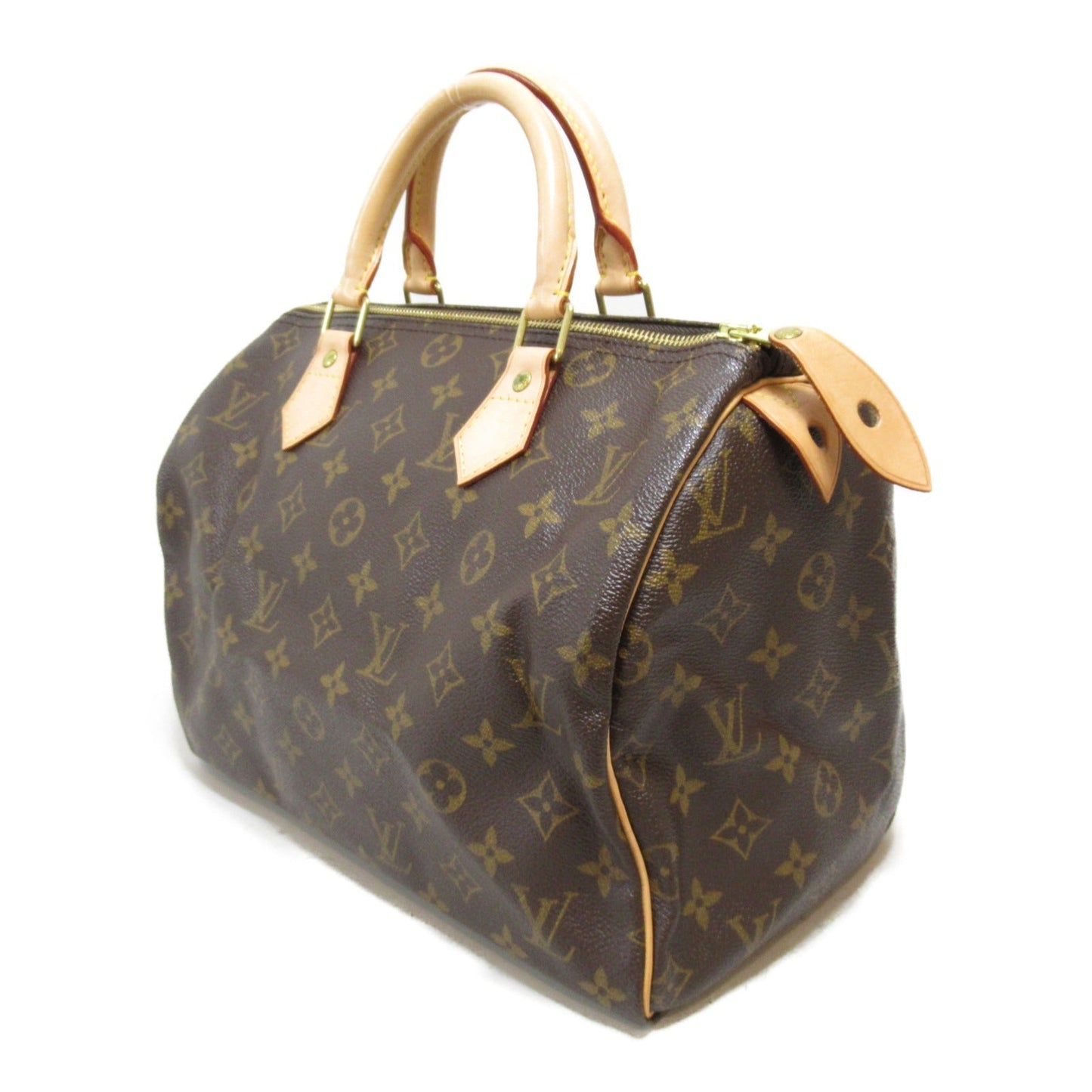 Louis Vuitton Speedy 30 Handbag PVC Coated Canvas Monogram Brown