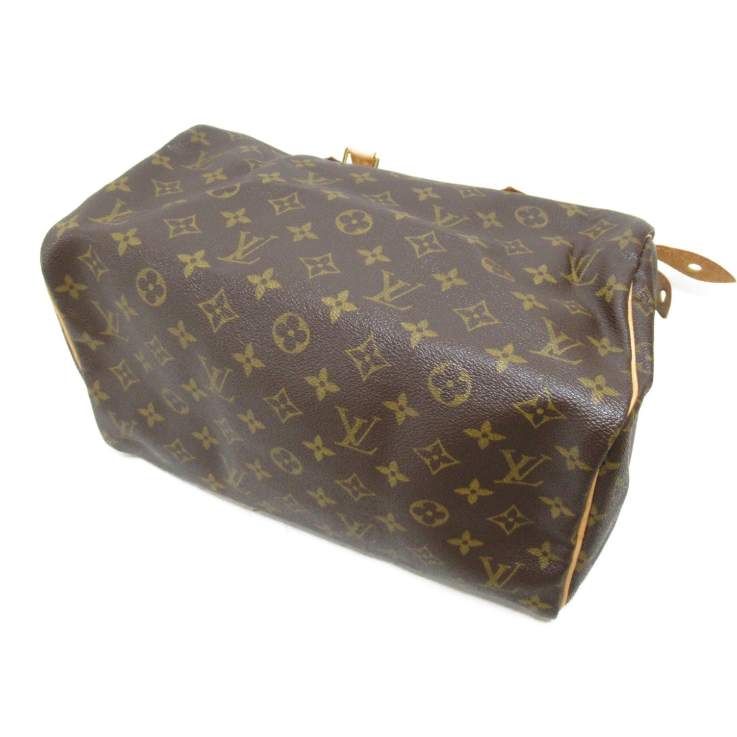 Louis Vuitton Speedy 30 Handbag PVC Coated Canvas Monogram Brown