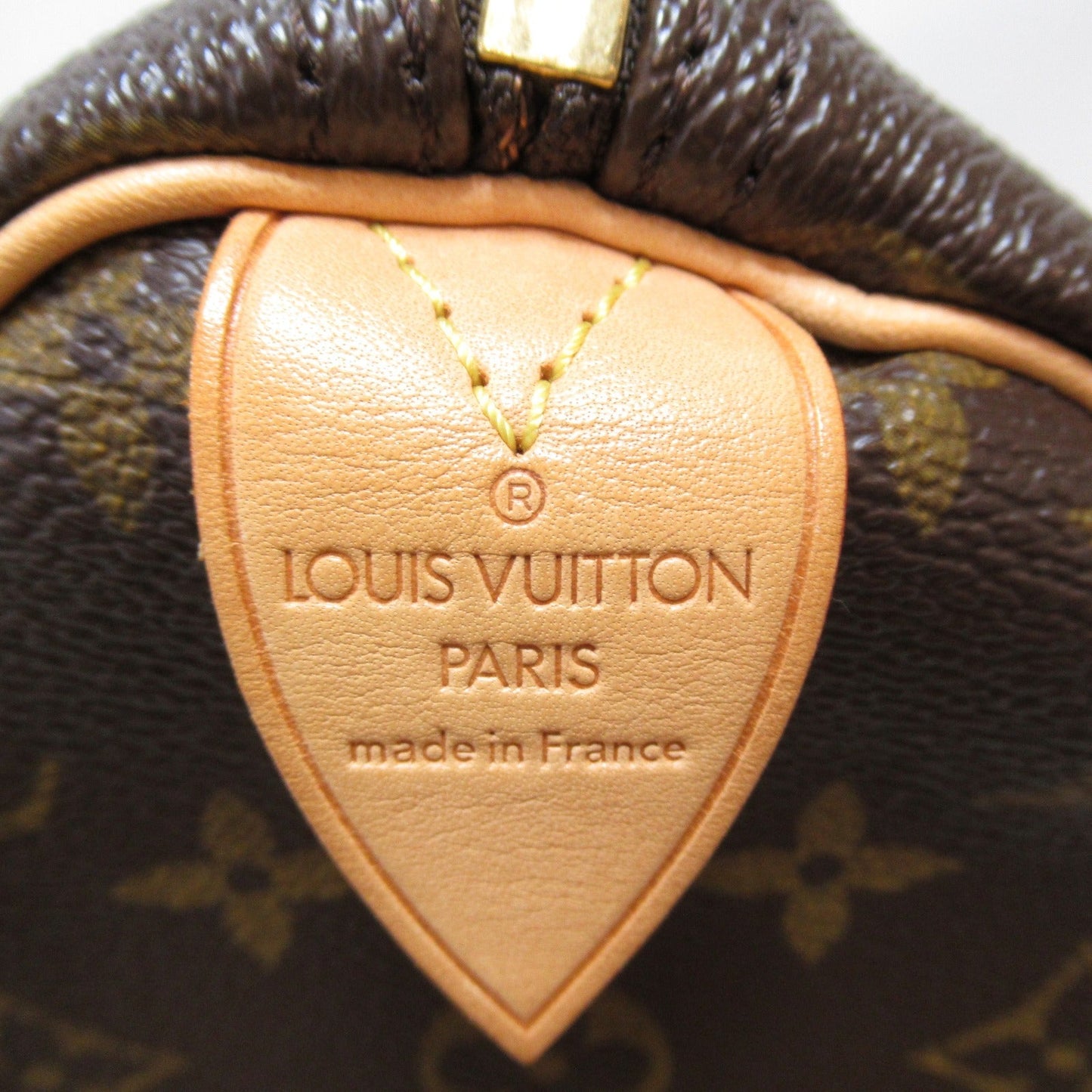 Louis Vuitton Speedy 30 Handbag PVC Coated Canvas Monogram Brown