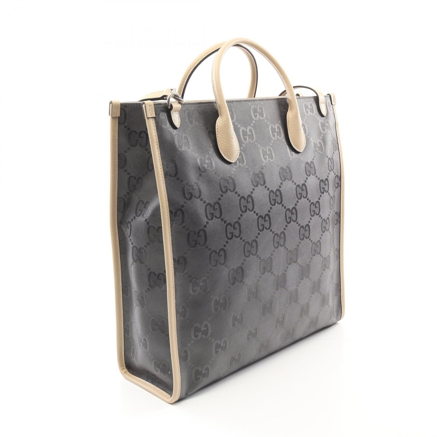Gucci Off The Grid GG Pattern Nylon Leather Tote Bag