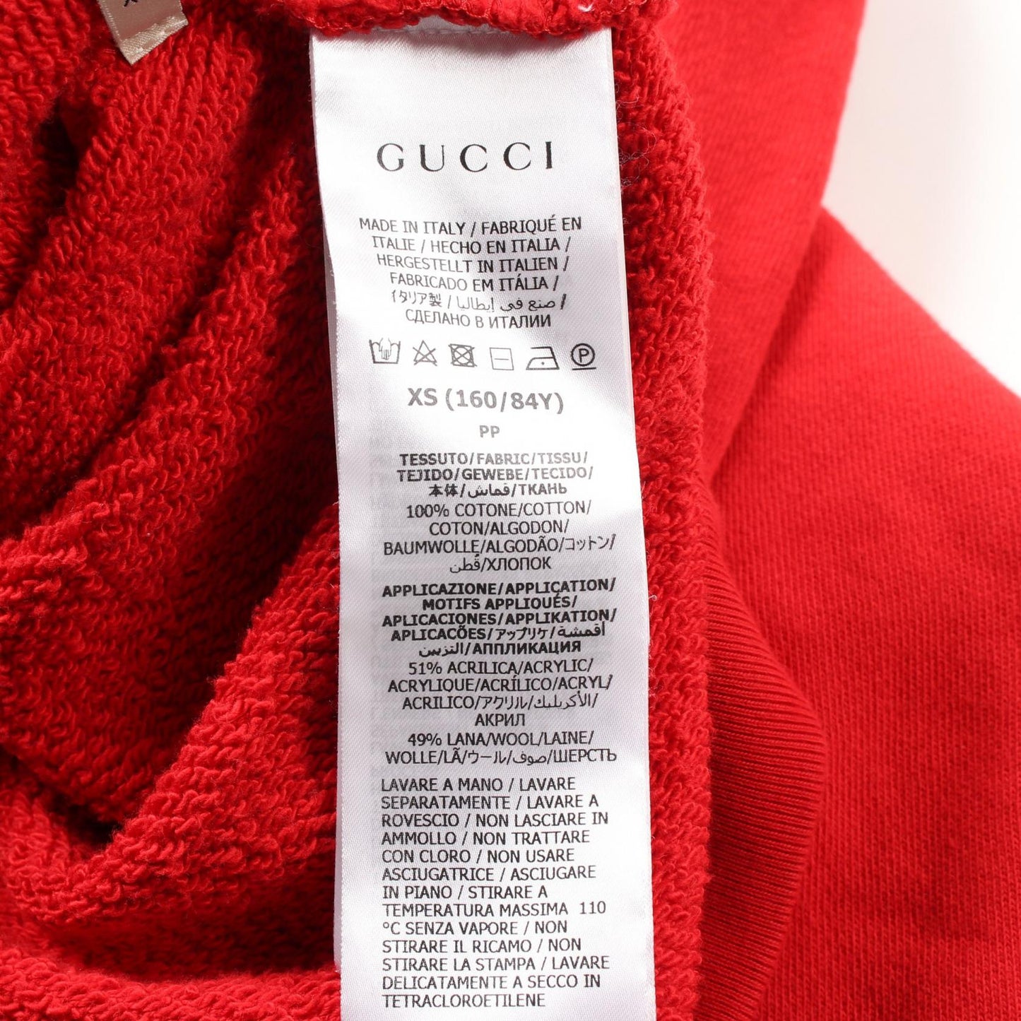 Gucci Teddy Bear Cotton Hoodie