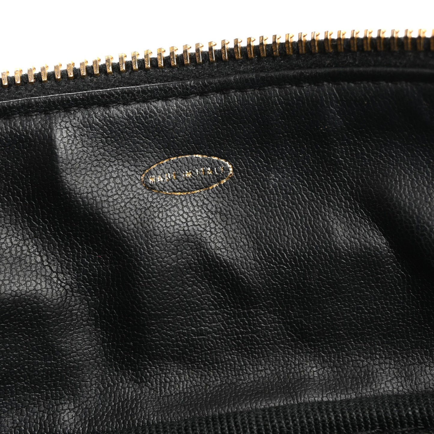 Amelia Lambskin Vanity Cosmetic Case Black