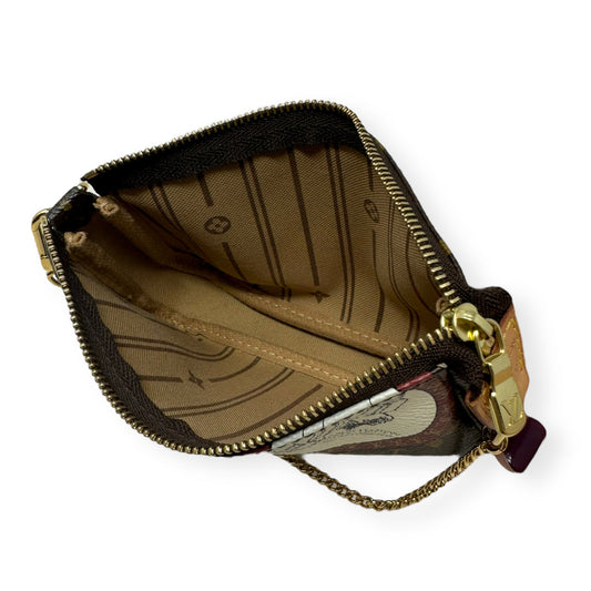 Monogram Mini Pochette Clutch Luxury Designer By Louis Vuitton  Size: Small