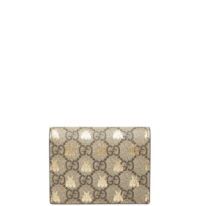 Gucci GG Supreme Bee Print PVC Wallet