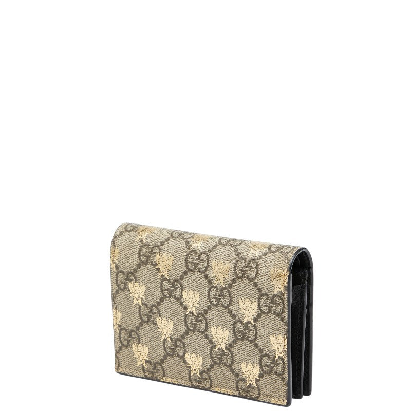 Gucci GG Supreme Bee Print PVC Wallet
