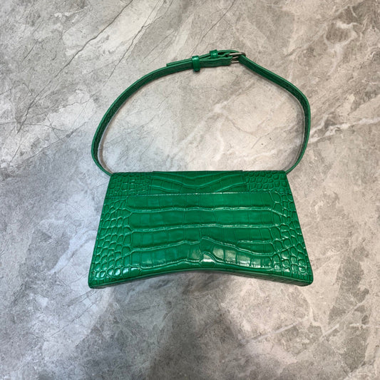 BLN-Ciaga Hourglass Handbag In Green, For Women,  Bags 9.8in/25cm