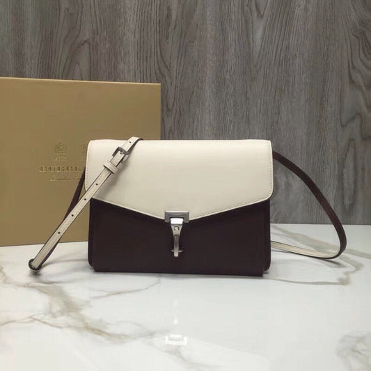 B-Berry - BB  Small Macken Colorblock Crossbody Brown/White Bag For Women, Bags 9.5in/24cm