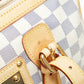 Louis Vuitton Damier Azur Berkeley Handbag Mini Boston Bag White PVC Leather