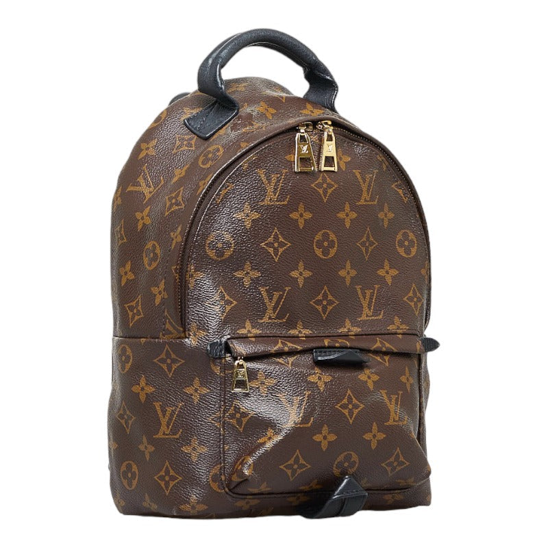 Louis Vuitton Monogram Palm Springs PM Rucksack Backpack Brown Black PVC Leather