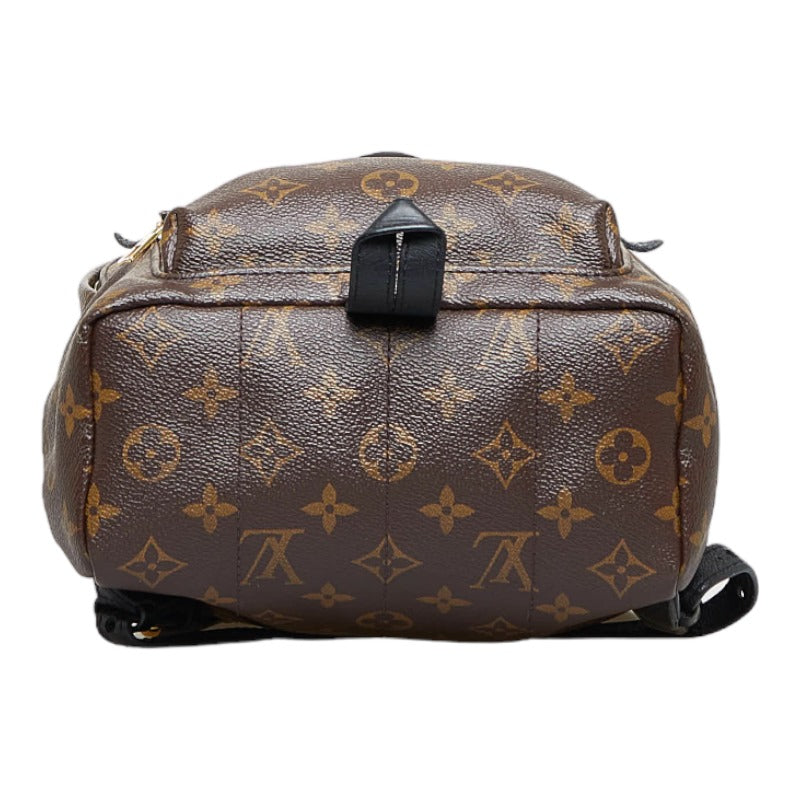 Louis Vuitton Monogram Palm Springs PM Rucksack Backpack Brown Black PVC Leather