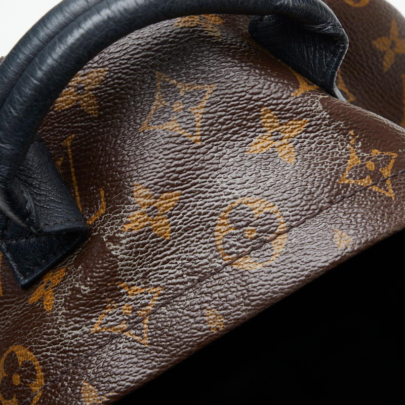 Louis Vuitton Monogram Palm Springs PM Rucksack Backpack Brown Black PVC Leather