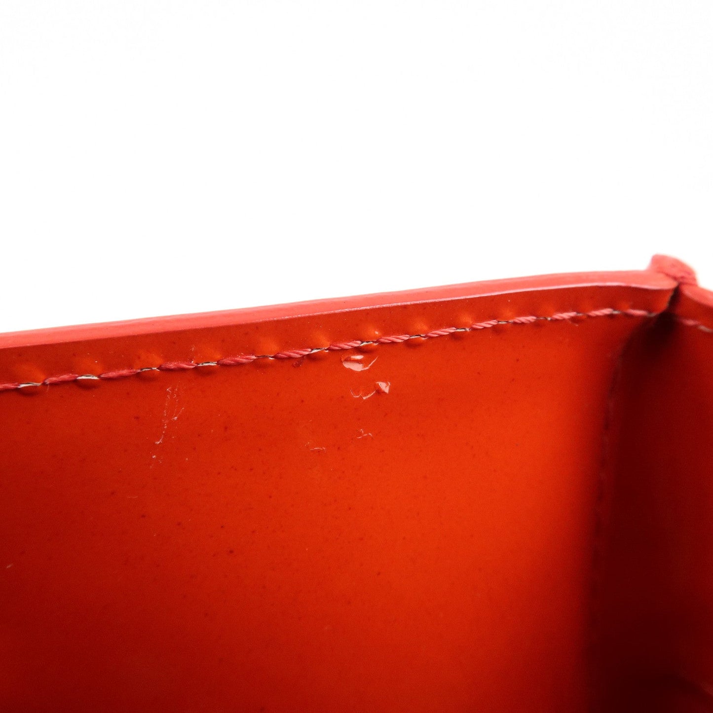 Louis Vuitton Monogram Vernis Lead PM Hand Bag Rouge M91088