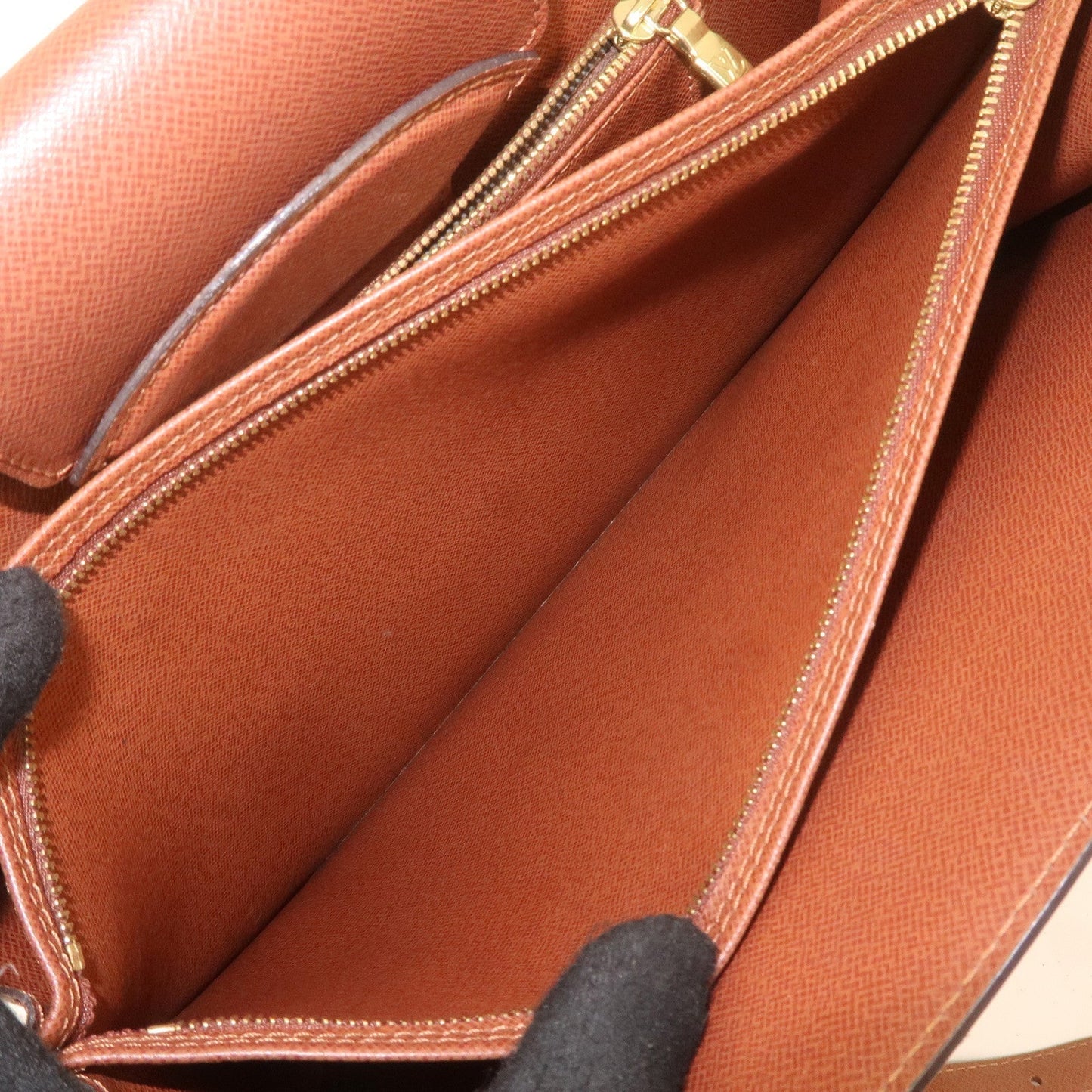 Louis Vuitton Monogram Courcelles Shoulder Bag Brown M51375