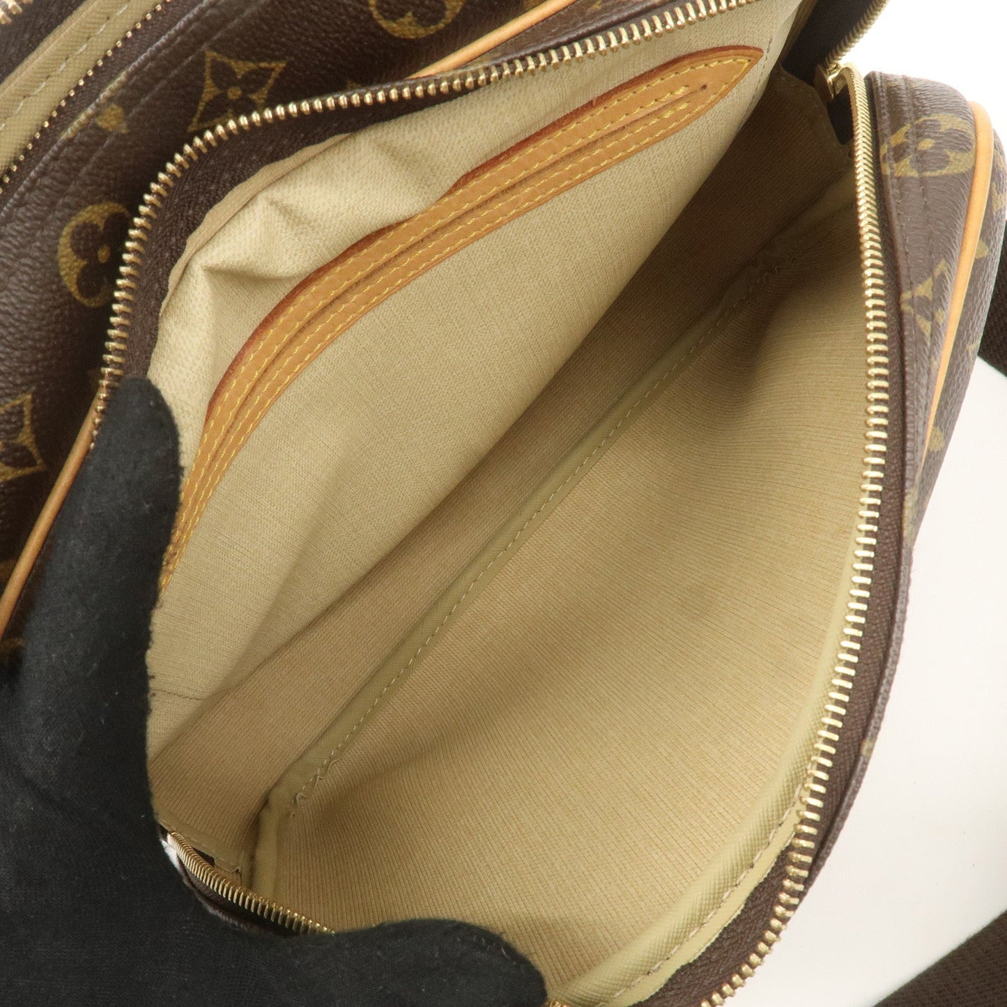Louis Vuitton Monogram Reporter PM Shoulder Bag Brown M45254