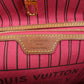 Louis Vuitton Monogram Neverfull MM Tote Bag Fuchisia M40996