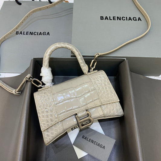 BLN-Ciaga Hourglass XS Handbag In Beige, For Women,  Bags 7.4in/19cm
