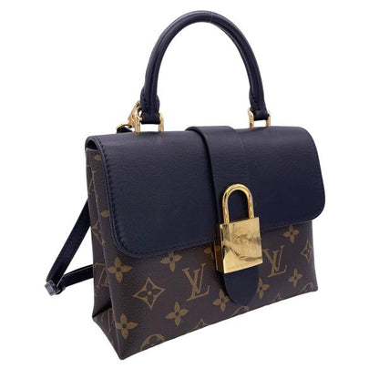 Louis Vuitton Rocky BB Monogram Brown Black Smooth Leather Shoulder Bag PVC