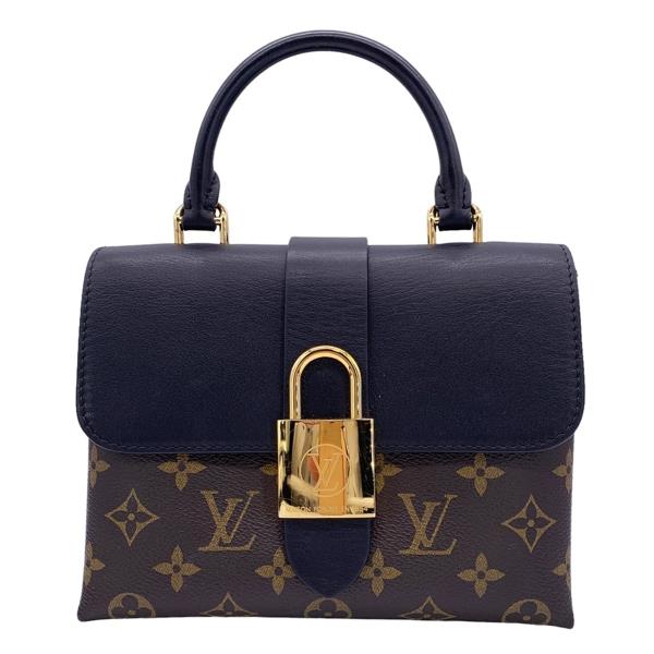 Louis Vuitton Rocky BB Monogram Brown Black Smooth Leather Shoulder Bag PVC